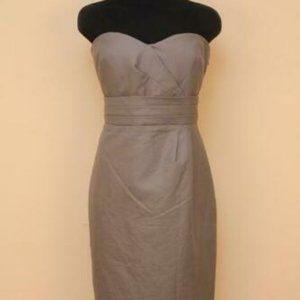 J. Crew Raquel Bridesmaid Party Dress 0P Gray Graphite NWT